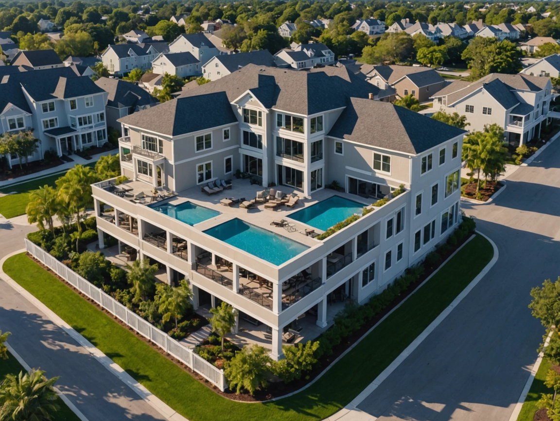 venue/architecture

Vista aérea de una lujosa propiedad con piscinas en la azotea. Arquitectura moderna para Inverti Real Estate, conferencia Inmobiliare Summits Mexico.