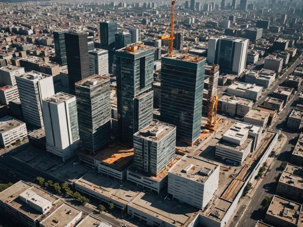 venue/architecture
Vista aérea de la ciudad de México, sede de Inmobiliare Summits. Rascacielos y arquitectura urbana en el corazón de LATAM.