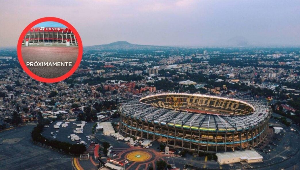 Vista aérea del Estadio Banorte, enclavado en un entorno urbano dinámico. En primer plano, un detalle exclusivo destaca el anuncio “PRÓXIMAMENTE” junto al logo de Banorte, anticipando una próxima transformación de alto impacto en la zona. Esta localización estratégica representa una oportunidad única para inversionistas y compradores que buscan capitalizar proyectos de primera categoría en un sector con potencial de plusvalía sostenida y valorización premium.