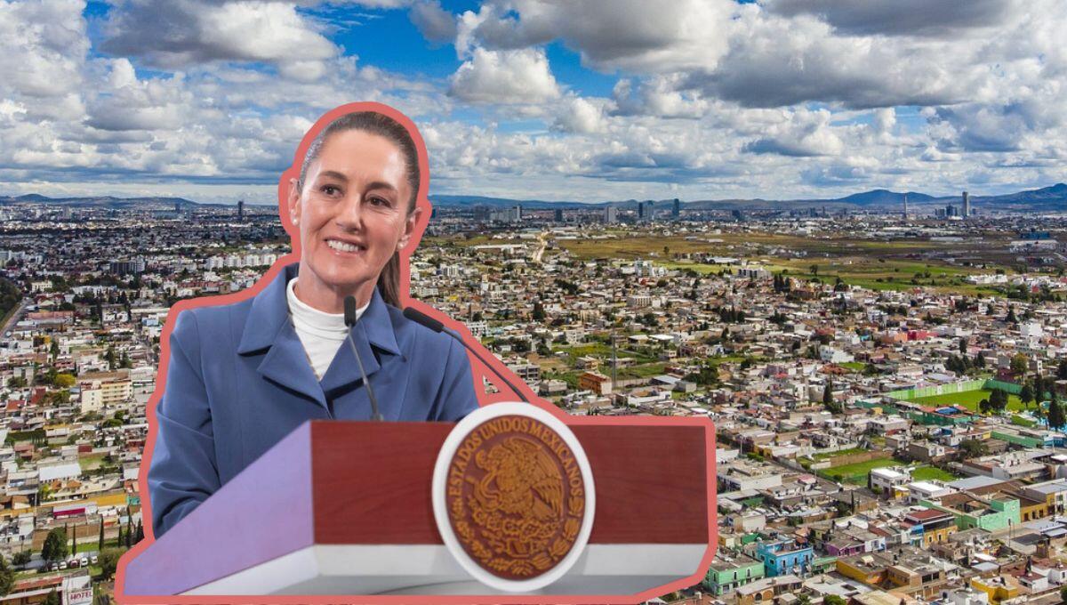 Una mujer vestida elegantemente con un traje azul se sitúa al podio portando el sello nacional de México, reflejando confianza y liderazgo ante un distinguido público. Al fondo, se aprecia un dinámico paisaje urbano bajo un cielo matizado, evocando el potencial de inversión en zonas metropolitanas exclusivas. La escena transmite una imagen de éxito y sofisticación, alineada con las expectativas del sector inmobiliario premium y pensada para atraer a compradores e inversores que buscan propiedades excepcionales en los entornos más cotizados del país.