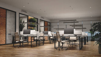 venue/architecture
Oficinas modernas en México con diseño contemporáneo. Espacios de trabajo iluminados y funcionales para conferencias y eventos Inmobiliare Summits.