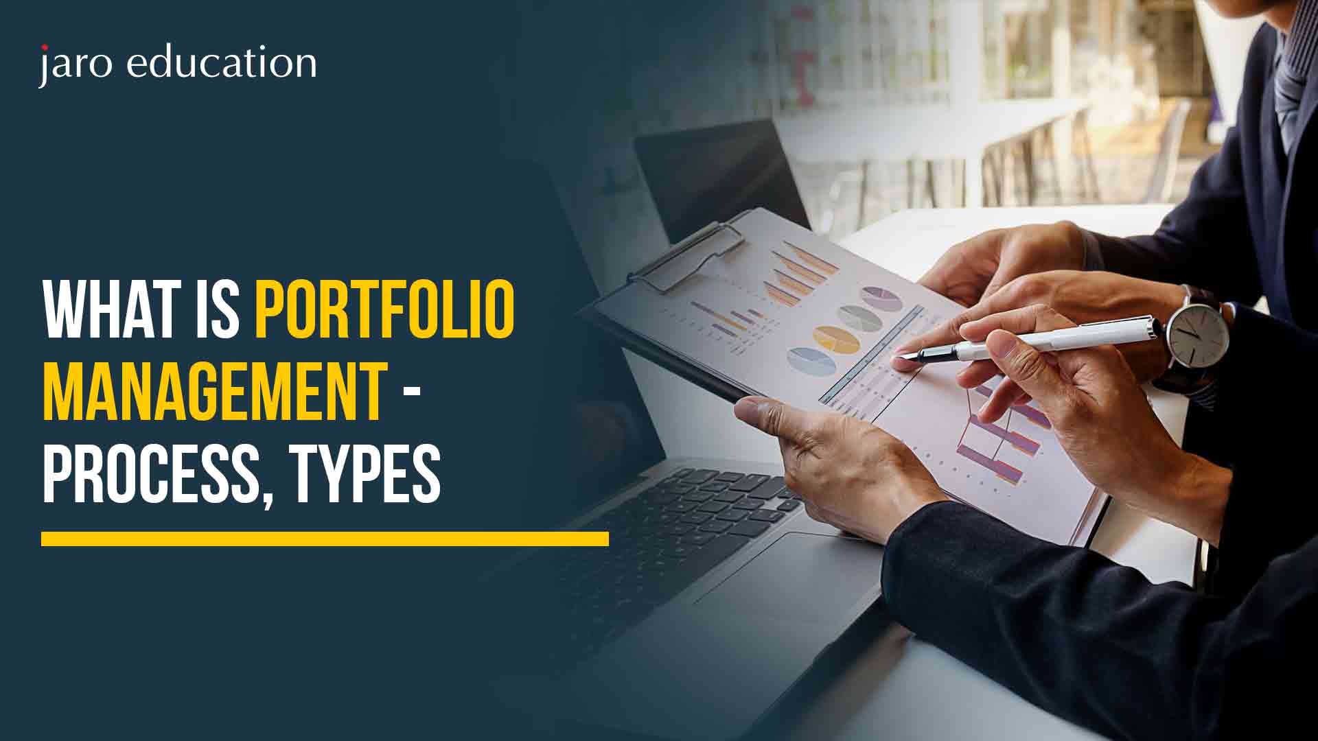 Sponsors/branding.

Gestión de portafolio: proceso y tipos. Jaro Education ofrece formación en gestión de inversiones y finanzas.