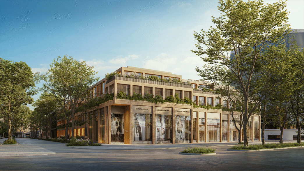 venue/architecture
Diseño arquitectónico moderno en ciudad de México, posible sede de Inmobiliare Summits. Espacios comerciales y vegetación urbana.