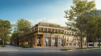 venue/architecture
Diseño arquitectónico moderno en ciudad de México, posible sede de Inmobiliare Summits. Espacios comerciales y vegetación urbana.