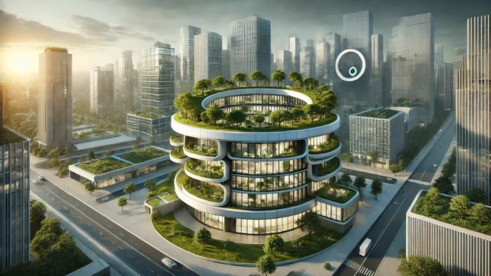 Venue/architecture.

Diseño conceptual de inmueble circular con vegetación en la ciudad, presentado en Inmobiliare Summits. Arquitectura sostenible en real estate México.