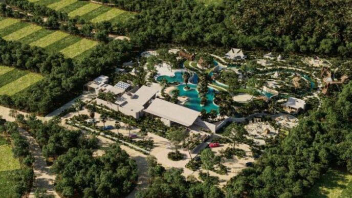 Venue/architecture

Vista aérea de The Village Yucatán, comunidad residencial. Inmobiliare Summits destaca el desarrollo inmobiliario en la región. Real estate México.