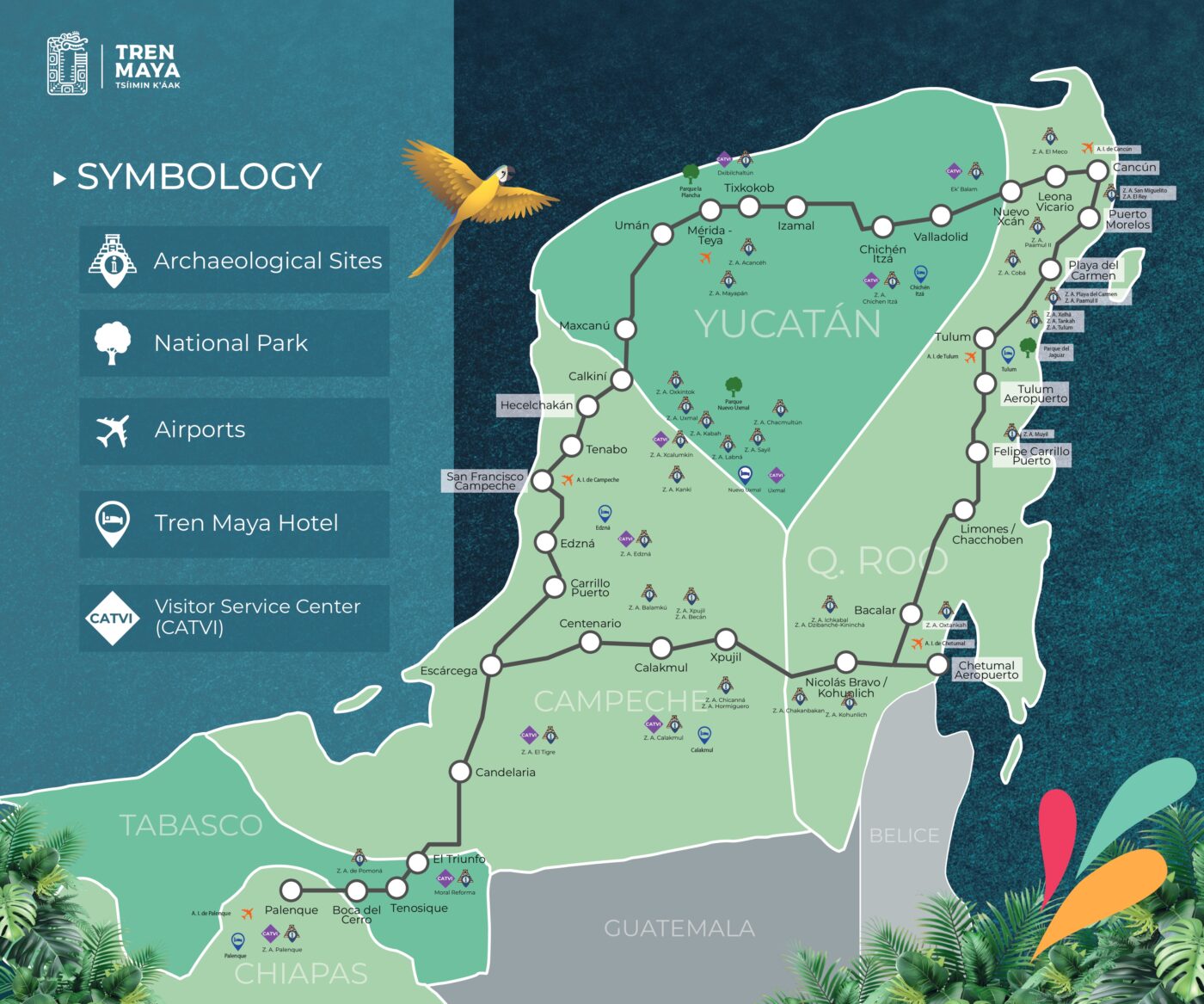 venue/architecture
Mapa del Tren Maya en México. Destinos turísticos, sitios arqueológicos y aeropuertos en la península de Yucatán. #InmobiliareSummits #LATAM
