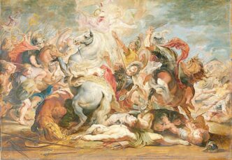 speakers/headshot

Pintura al óleo de Peter Paul Rubens muestra una batalla con guerreros a caballo y ángeles en el cielo. #InmobiliareSummits #México