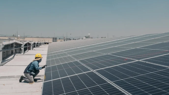 Venue/architecture.

Instalación de paneles solares en CDMX. Energía renovable para la Central de Abastos. Proyecto sostenible en la ciudad de México.