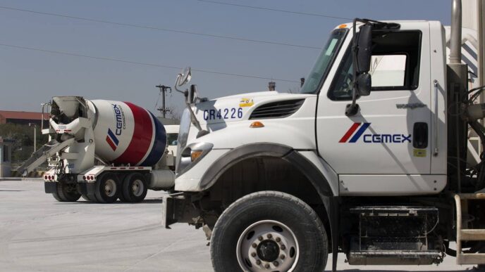 Sponsors/branding.

Camiones de cemento Cemex listos para exportar a EE.UU. Cemex invierte en el sector real estate para impulsar la construcción en México y LATAM.