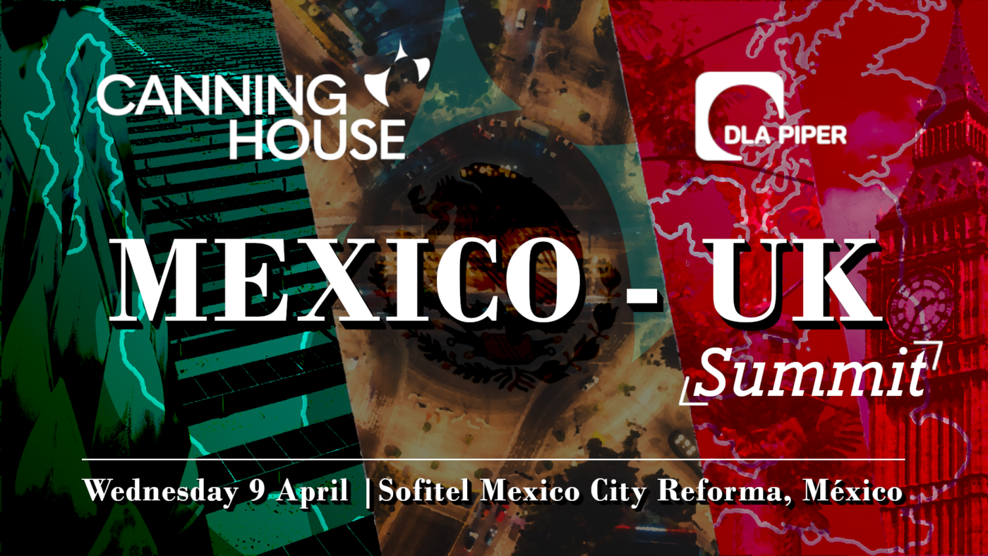 sponsors/branding
Póster del Mexico-UK Summit en Sofitel Mexico City Reforma. Canning House y DLA Piper patrocinan el evento Inmobiliare Summits México.