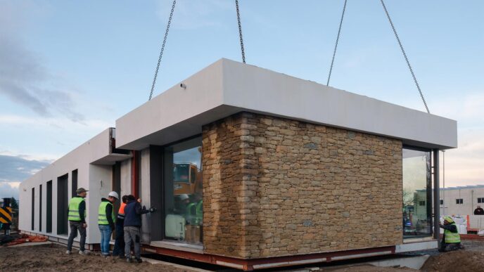 venue/architecture

Edificio modular de oficinas en construcción. Diseño moderno con piedra. Inmobiliare Summits impulsa el sector real estate en México.