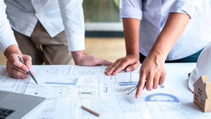 networking/expo
Equipo de **real estate** revisando planos en **conferencia** de **México**. Expertos colaborando en diseño y desarrollo.