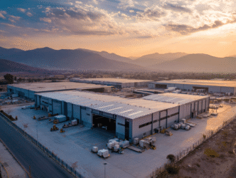 Venue/architecture.
Vista aérea de naves industriales en el Bajío, Guanajuato, México. Inmobiliare Summits destaca el auge de la construcción en el sector real estate.