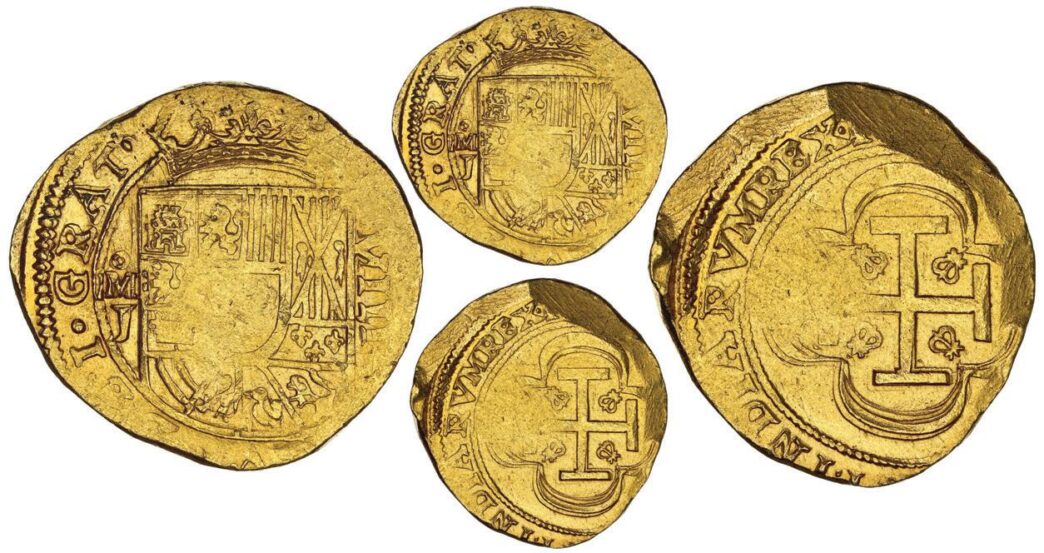 Monedas antiguas de oro, símbolos de riqueza e historia. Tesoros de valor incalculable. #Mexico #LATAM #InmobiliareSummits