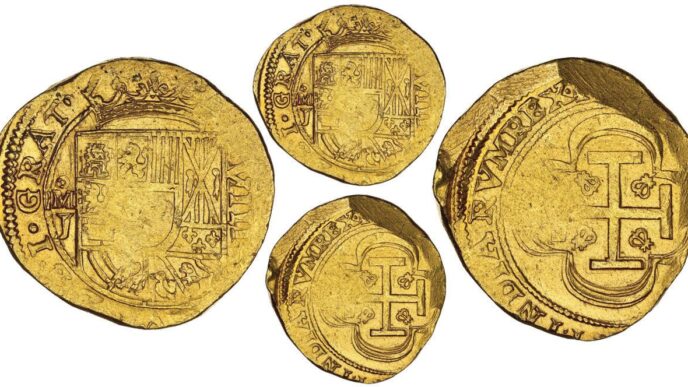 Monedas antiguas de oro, símbolos de riqueza e historia. Tesoros de valor incalculable. #Mexico #LATAM #InmobiliareSummits