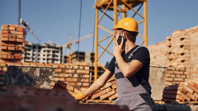 venue/architecture

Trabajador de la construcción habla por teléfono móvil en Mazatlán. Seguridad laboral en el sector inmobiliario en México.