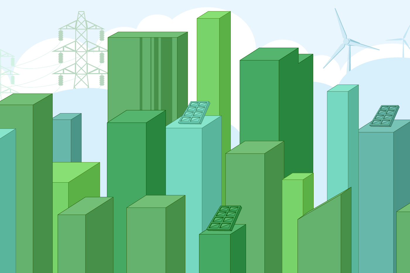 venue/architecture

Ilustración de edificios con paneles solares y turbinas eólicas. Descarbonización del sector inmobiliario en Inmobiliare Summits LATAM.