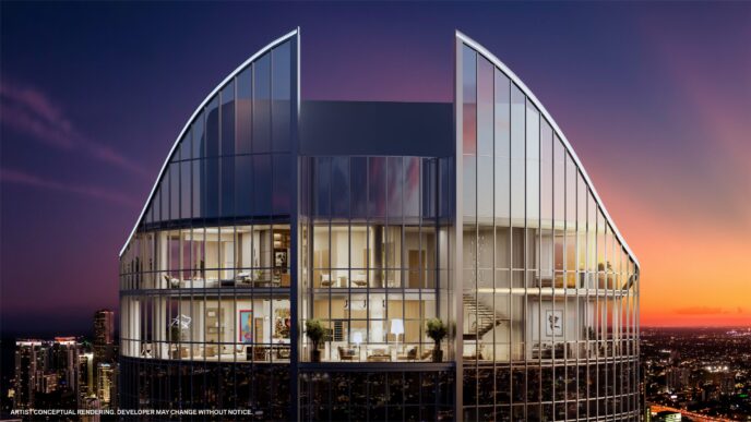 Venue/architecture.

Diseño arquitectónico de edificio sede de Inmobiliare Summits. El inmueble destaca en el horizonte de la ciudad. Real estate LATAM.