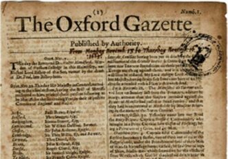 venue/architecture

Portada antigua de The Oxford Gazette (1665). Publicación histórica, real estate. #InmobiliareSummits #Mexico #LATAM