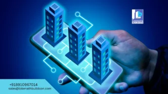 Sponsors/branding.

Ilustración digital de edificios en un smartphone. Lokenath Buildcon, patrocinador de conferencias de bienes raíces en México y LATAM.