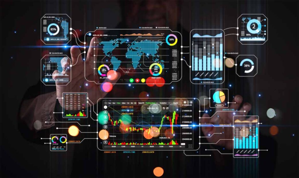 Visualización de datos en Inmobiliare Summits. Gráficos interactivos muestran tendencias del real estate en México y LATAM. Análisis de mercado con tecnología.