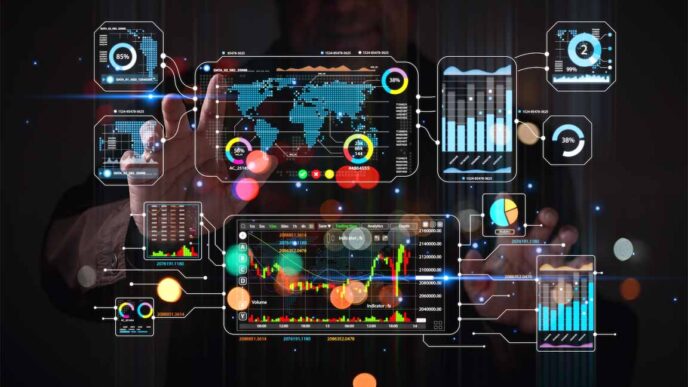 Visualización de datos en Inmobiliare Summits. Gráficos interactivos muestran tendencias del real estate en México y LATAM. Análisis de mercado con tecnología.