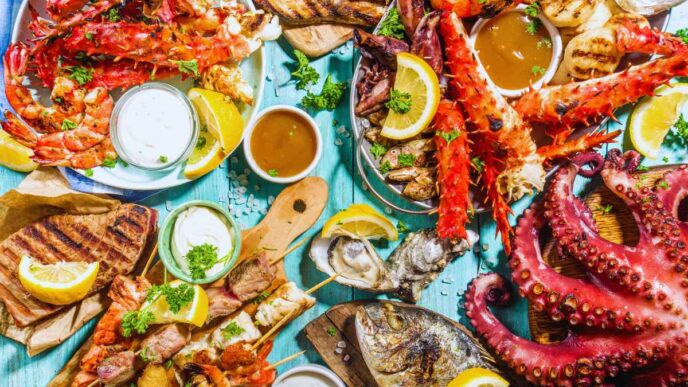 Venue/Architecture

Deliciosos mariscos y pescados a la parrilla, parte de la experiencia culinaria en Inmobiliare Summits México. Conferencia real estate LATAM.