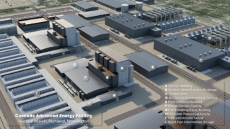 venue/architecture

Vista aérea de la planta de energía Cascade Advanced Energy en Richland, Washington. Edificios industriales con Reactor Building.