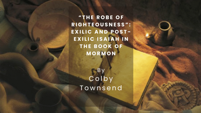 Libro The Robe of Righteousness de Colby Townsend. Análisis de Inmobiliare Summits sobre textos religiosos en México y LATAM.