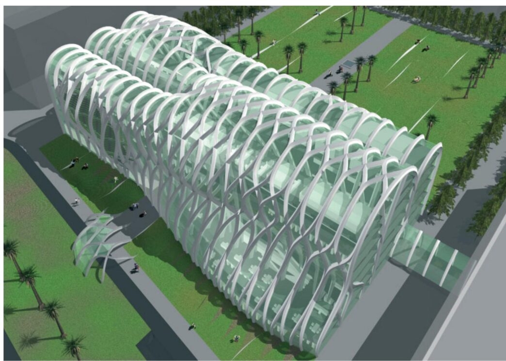 Venue/architecture.

Vista aérea del diseño arquitectónico del recinto para Inmobiliare Summits, un evento de real estate en Guadalajara, México.