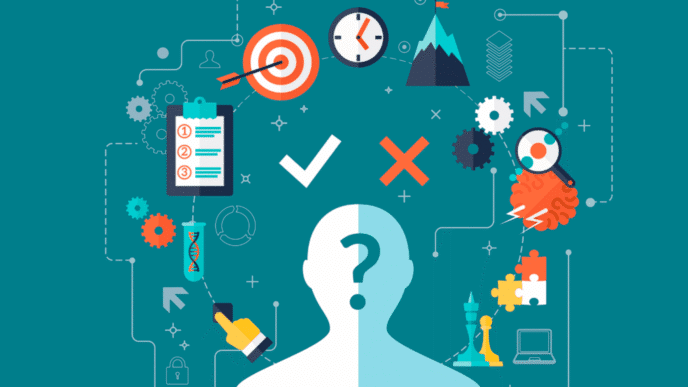 Ilustración de habilidades y decisiones en bienes raíces. Conceptos de planificación y análisis para el éxito en el mercado inmobiliario México.