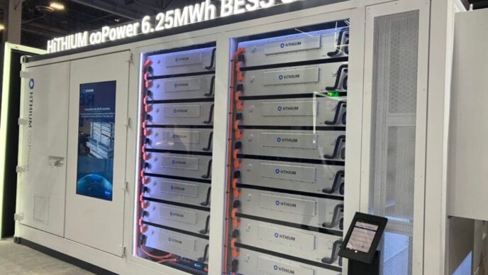 Solución BESS 6.25MWh de HiTHIUM coPower: líder en sostenibilidad inmobiliaria. Sistema de almacenamiento energético avanzado, innovación y eficiencia.