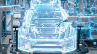 venue/architecture
Fábrica automotriz con tecnología avanzada. Robots ensamblan un coche en México. Innovación en real estate industrial, Inmobiliare Summits.