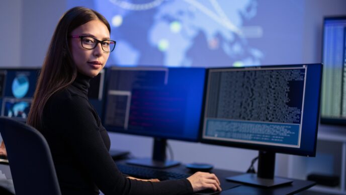 speakers/headshot
Mujer frente a pantallas con datos. Experta en tecnología para Inmobiliare Summits, conferencias LATAM.