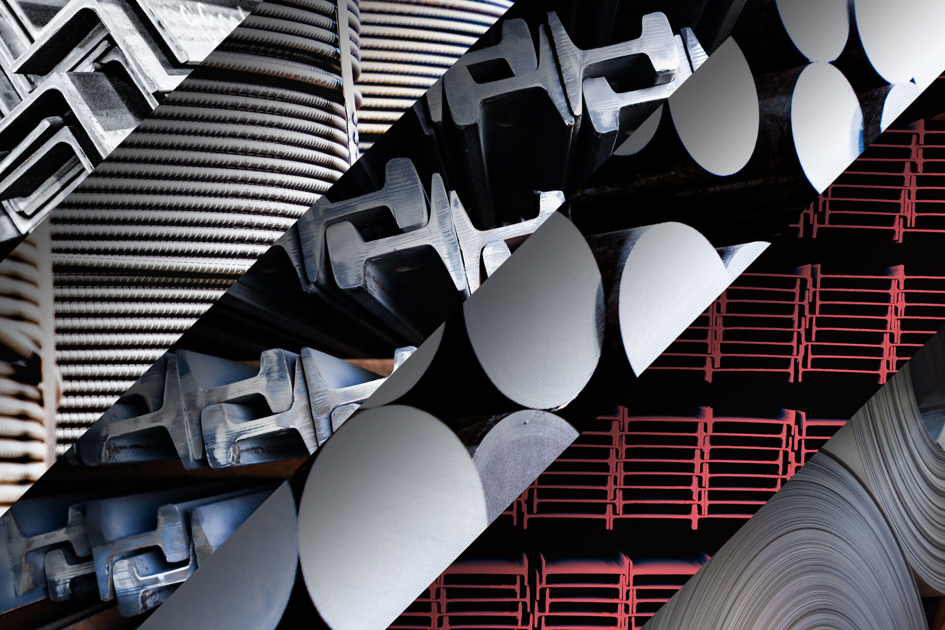 Muestra de Bioedge™ y Edge™, innovación en acero sostenible: perfiles estructurales, bobinas y barras de acero para construcción y la industria.