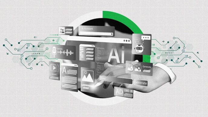 IA impulsa empresas mexicanas: Interfaz de IA con asistentes, traducción, generación de contenido e imágenes. Impacto positivo en rendimiento.