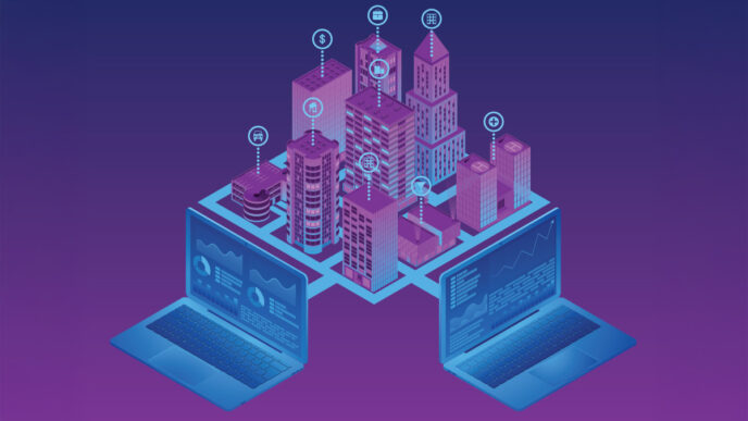 venue/architecture
Gráfico de Inmobiliare Summits, conferencia de real estate en México y LATAM. Visualización de edificios y datos en laptops.