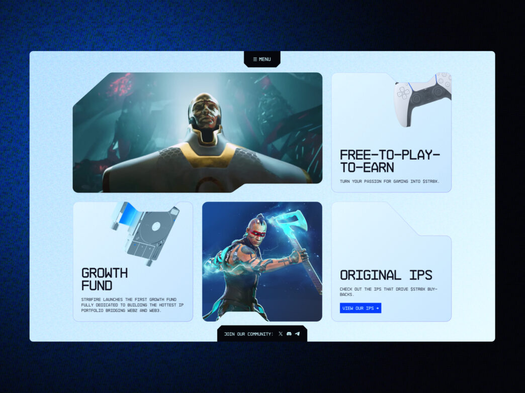 Captura de pantalla de SATO mostrando inversiones en cartera, crecimiento de fondos, juegos free-to-play y IPs originales.  Ideal para inversores.