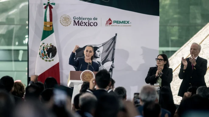 speakers/headshot
Claudia Sheinbaum participa en Inmobiliare Summits, conferencia de real estate en México. El evento contó con el patrocinio de PEMEX.