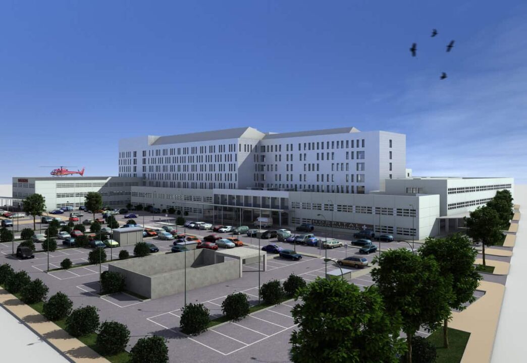 venue/architecture
Hospital renovado en Jalisco, México. Arquitectura moderna con helipuerto. Inversión en real estate para la ciudad.