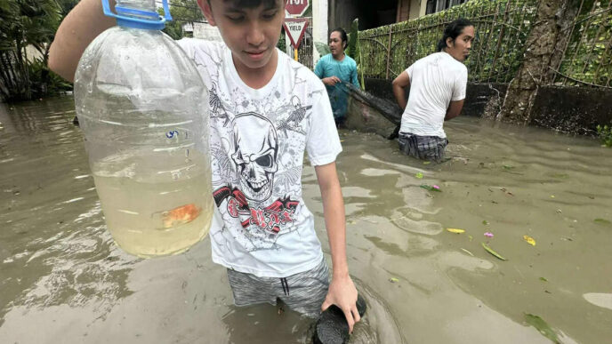 City/Destination.

Rescate en inundación: Joven salva un pez dorado en botella. Impacto climático en la ciudad. #InmobiliareSummits #Mexico #LATAM