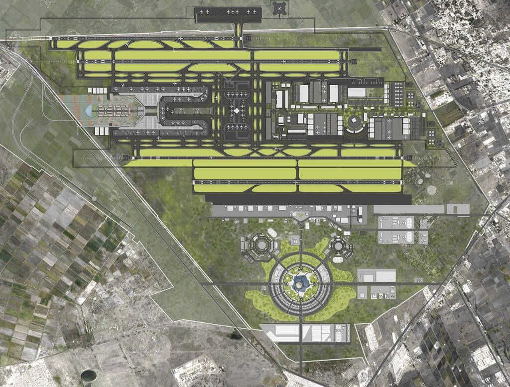 venue/architecture

Plano conceptual del aeropuerto de la Ciudad de México, presentado en Inmobiliare Summits. Infraestructura clave para el sector real estate en LATAM.