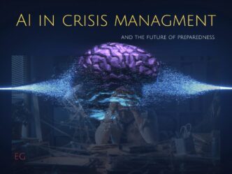 Imagen sobre la crisis de la Inteligencia Artificial. Representación de cerebro digital afectado, simbolizando problemas en la IA actual.