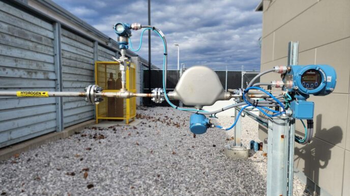 Instalación de hidrógeno en gas natural para Real Estate: tuberías, medidores y sistemas de control. Integración segura y eficiente de energía.