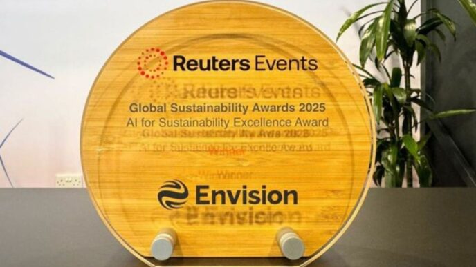 Premio de Envision Energy: Inteligencia Artificial para la Sostenibilidad. Galardón de Reuters Events en los Global Sustainability Awards 2025.