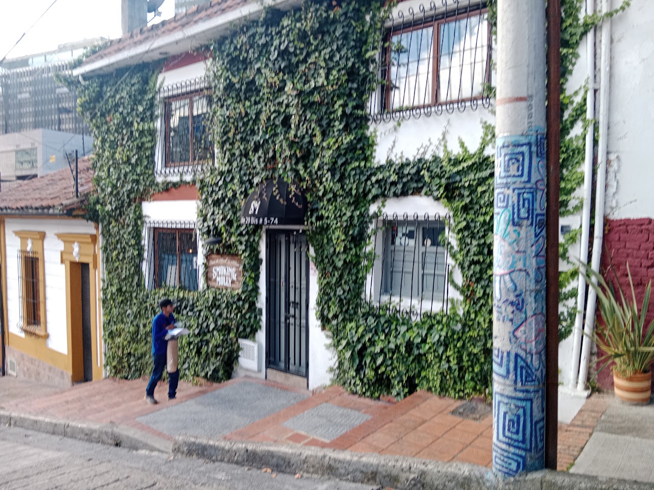 Venue/architecture.

Fachada de Smoking Molly en Bogotá, Colombia. Arquitectura urbana con vegetación. Inmobiliare Summits destaca el diseño de la ciudad.