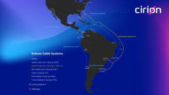 Sponsor Cirion presenta mapa de cables submarinos en LATAM. Inmobiliare Summits destaca la infraestructura de red en México.