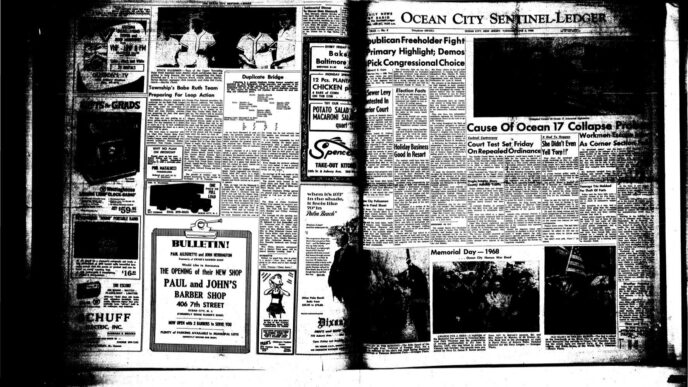 Newspaper clipping. Real estate industry news. Conference in Mexico.