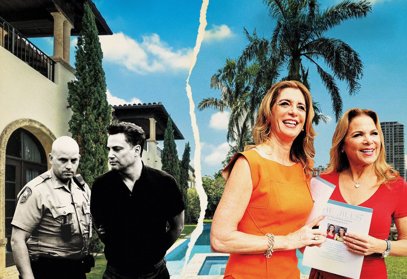 Miami: Imagen conceptual sobre el mercado inmobiliario en Florida. Se observa a The Jills agentes de real estate. Inmobiliare Summits.